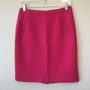 Pink LOFT pencil skirt